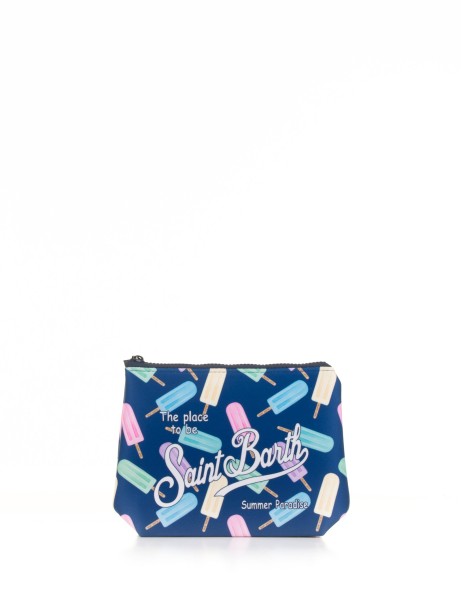 Aline clutch bag with icicle print