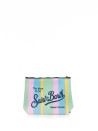 Multicolored striped Aline clutch bag