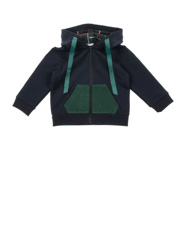 Cardigan con zip e cappuccio Cardigan con zip e cappuccio