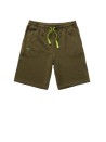 Bermuda shorts in green fleece