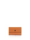 Medium leather wallet with flap