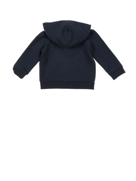 Cardigan con zip e cappuccio