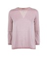 Light pink crew-neck sweater