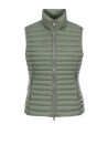 Green quilted vest