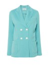 Women's turquoise double-breasted jacket