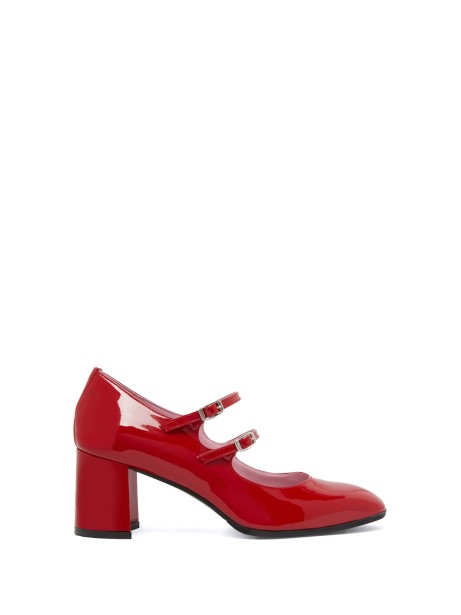 Red patent leather strap Red patent leather strap
