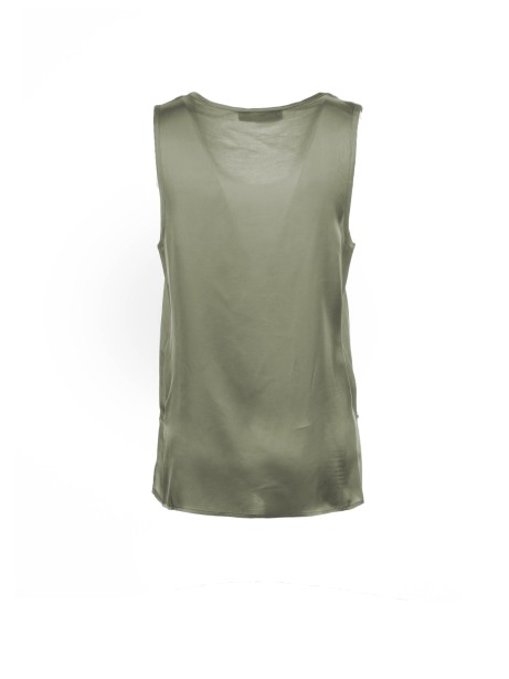 Top scollo a giro verde militare 2
