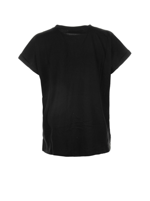 T-shirt girocollo nera