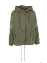 Sage green parka with hood