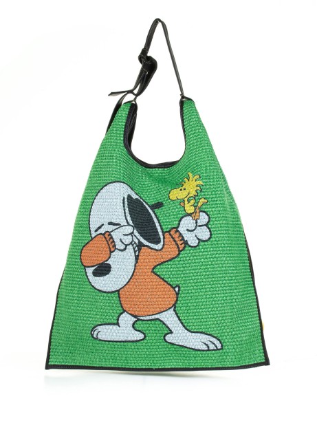 Shopping bag Picasso Snoopy in pelle