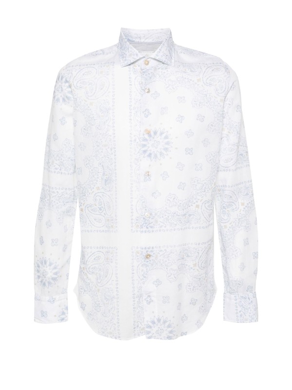 Camicia a maniche lunghe fantasia