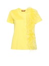 T-shirt gialla in cotone