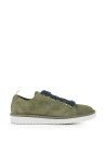 Sneaker in military green suede