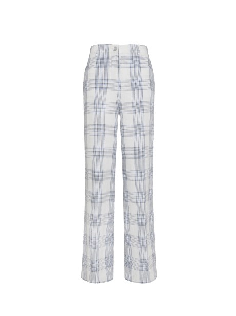 High-waisted palazzo trousers