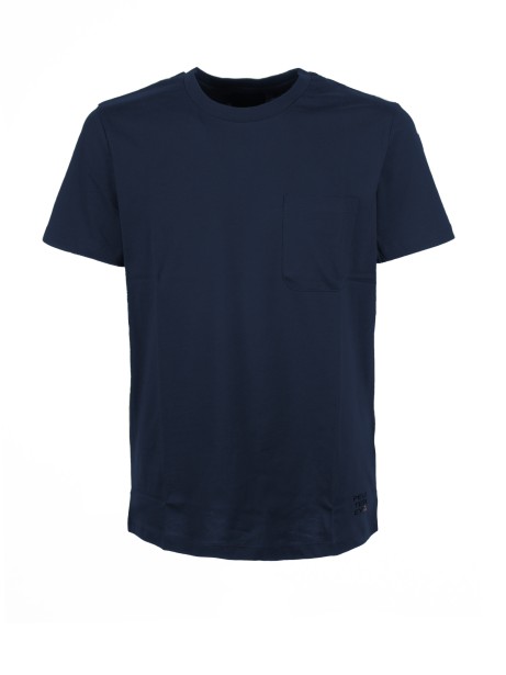 T-shirt blu navy con taschino