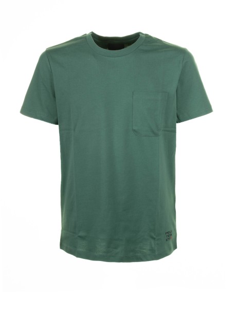 T-shirt verde con taschino