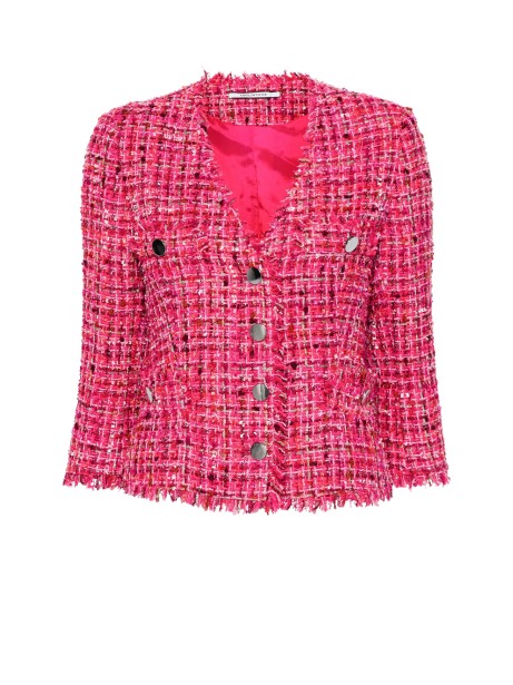 Fuchsia bouclè jacket