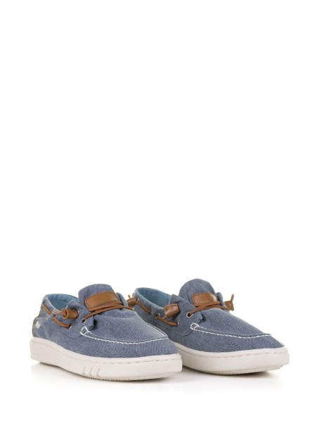 Blue denim boat shoe 2