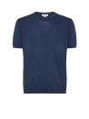 Blue men's crew-neck t-shirt