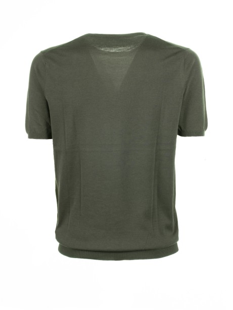Green crew-neck t-shirt 2