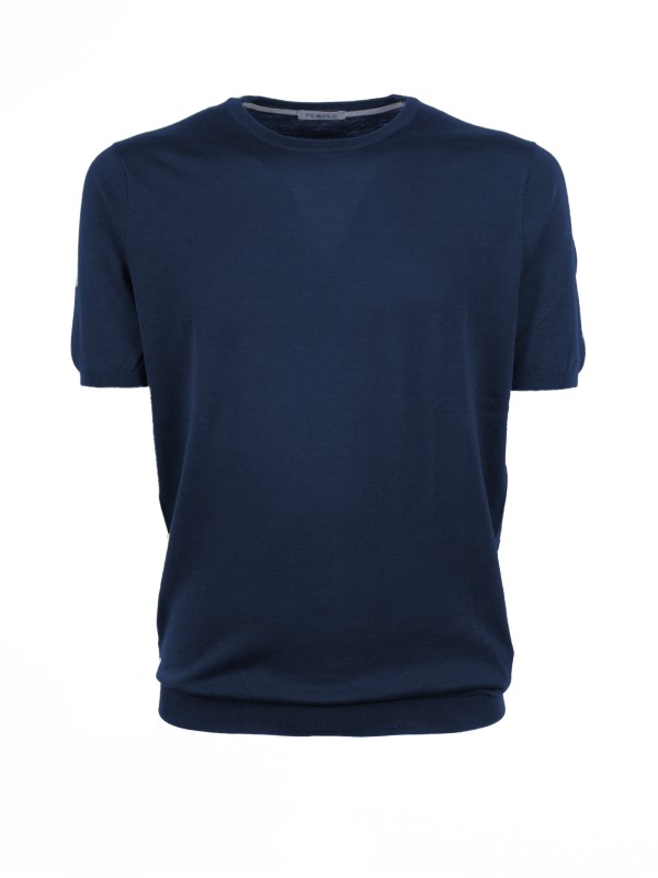 T-shirt girocollo blu T-shirt girocollo blu