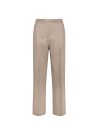 Beige trousers in lurex and linen