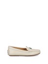 Moccasin in soft white leather