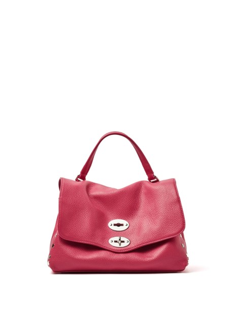 Postina Daily Giorno bag in fuchsia leather with shoulder strap