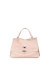 Postina Daily Giorno pink leather bag with shoulder strap