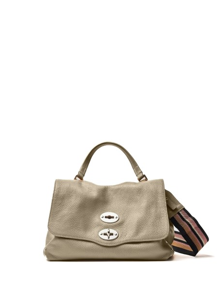 Postina Daily Giorno beige leather bag with shoulder strap