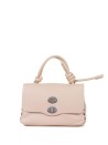 Borsa Postina Piuma Knot S rosa in pelle