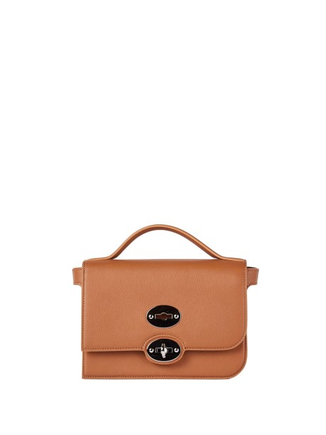 Ella Piuma Knot bag in beige leather