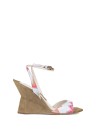 Wedge sandals with strap