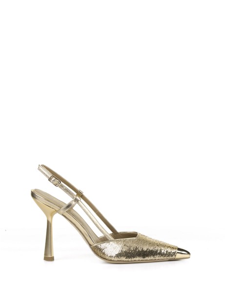 Chanel gold slingback Chanel gold slingback