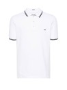 White polo shirt with logo