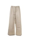 Sand wide leg trousers