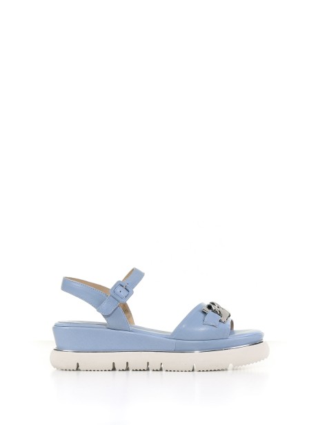 Leather sandal with chain detail Leather sandal with chain detail