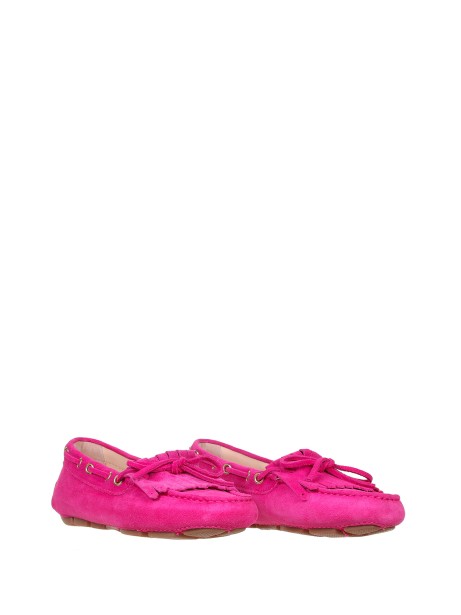 Mocassino Scamosciato Fucsia 2