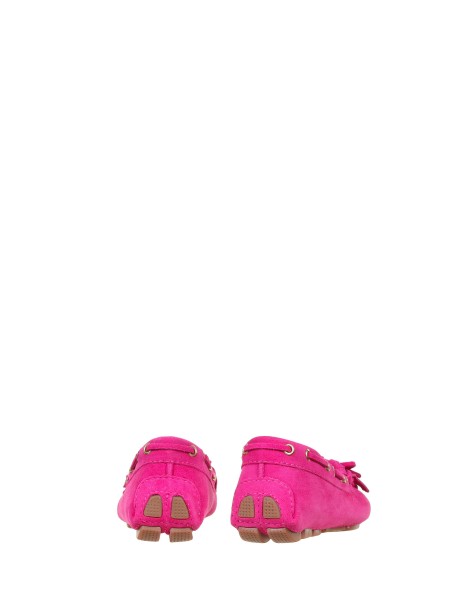 Loafer In Fuchsia Suede