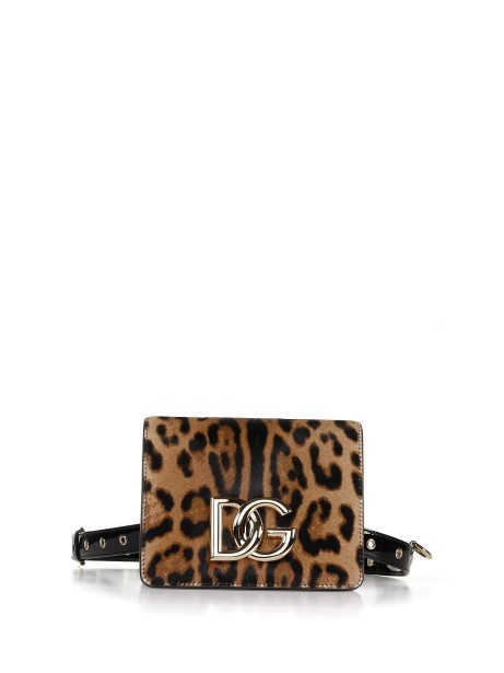 3.5 Crossbody Bag In Leopard Print Pony Hair