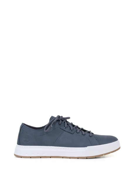 Navy blue derby sneaker with rubber sole