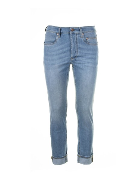 Men's jeans in light blue denim