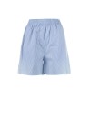 women's light blue Bermuda shorts