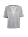 T-shirt argento donna