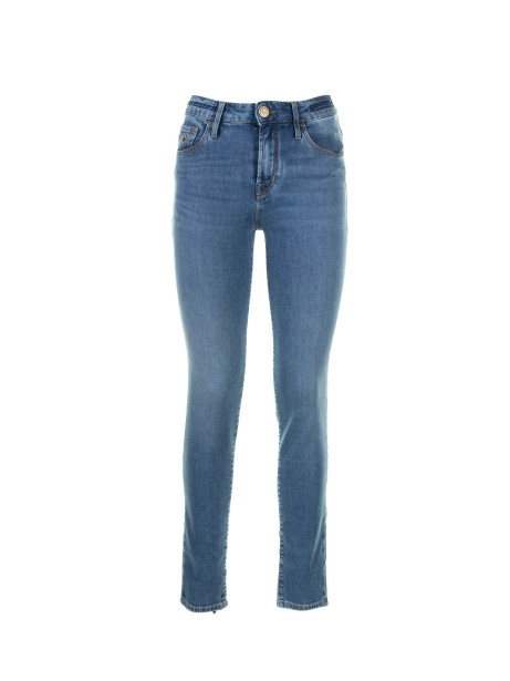 Jeans donna in denim blu chiaro Jeans donna in denim blu chiaro