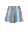 Multicolored striped shorts