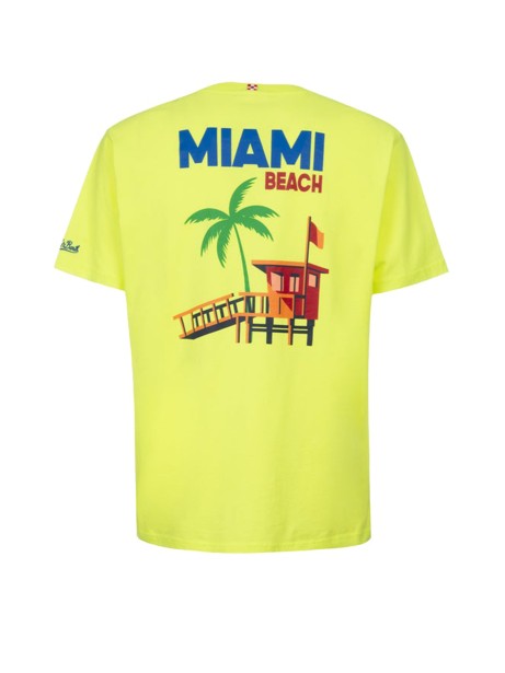 Men's t-shirt lime "Miami beach" 2