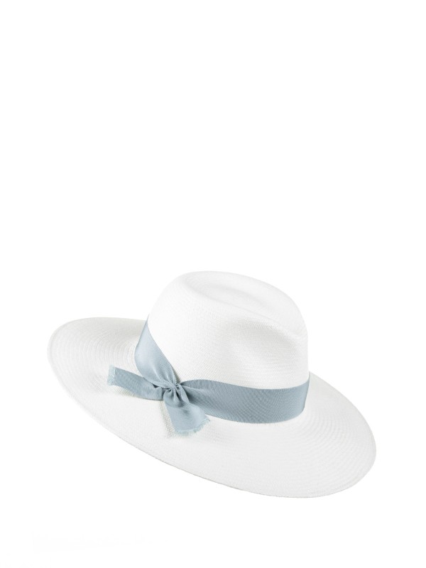White Vitoria Wide Brim Hat