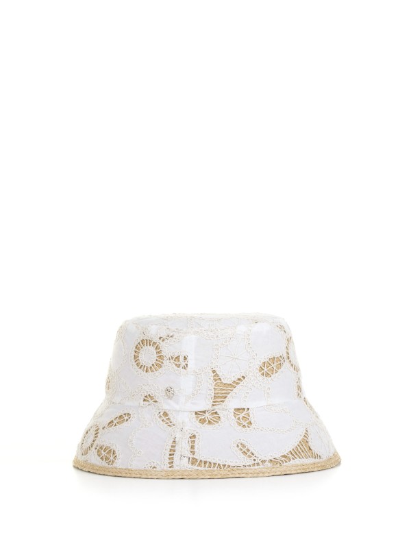 Lizette raffia bucket hat