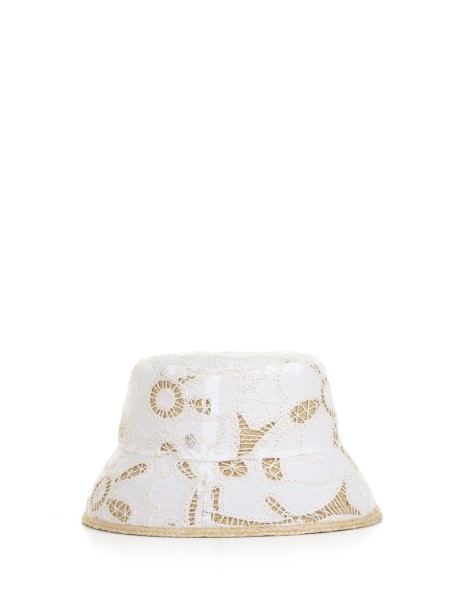 Lizette raffia bucket hat